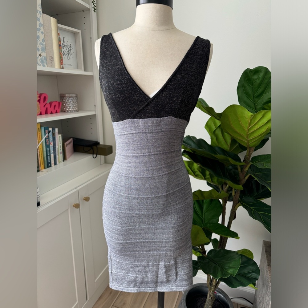 Black & silver shimmery dress